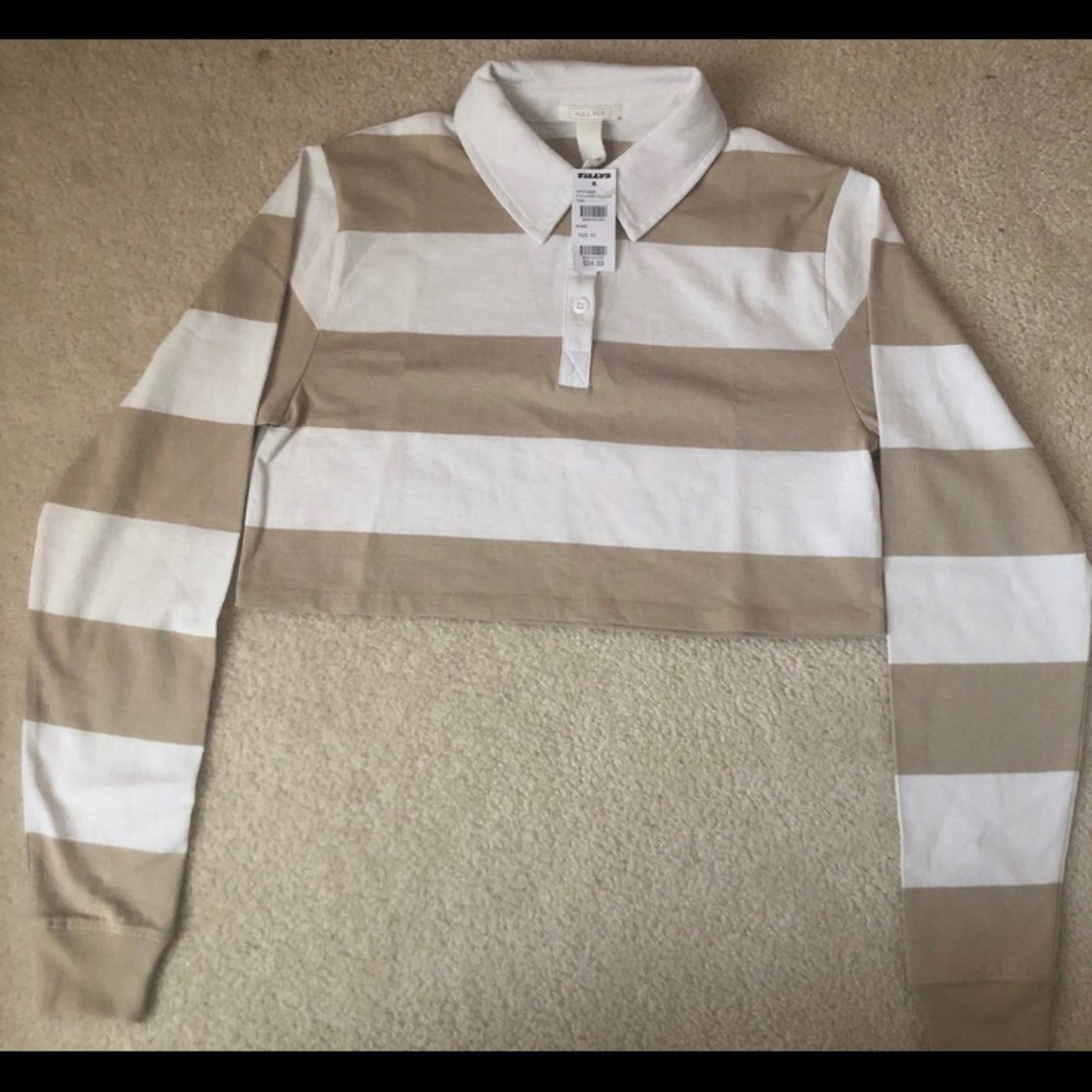 tillys polo striped top